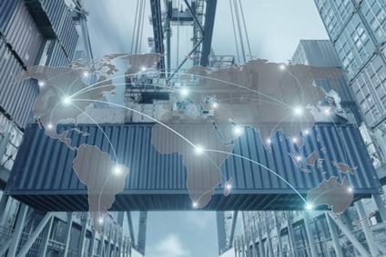 Graphical representation of the historical low in steel imports and its impact on global trade and manufacturing sectors