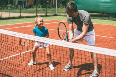 tennis lessons part of backstory