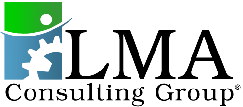 Image highlighting LMA Consulting's core focus areas: Manufacturing, Supply Chain, and Technology expertise for various industries