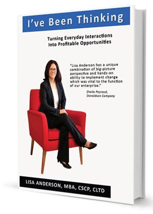 Cover of Lisa Anderson's book on innovation, offering insights and strategies for business growth, available on iTunes