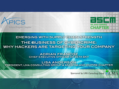 Cybercrime Targeting Your Company: Insights from Adrian Francoz Interview - Strengthening Your Supply Chain | LMA Consulting