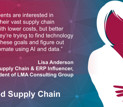 Graphical depiction of evolving supply chain management trends, highlighting AI, IoT, and strategic impacts on enterprises