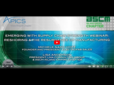 Lisa Anderson and Michele Nash-Hoff discuss reshoring and the resurgence of manufacturing