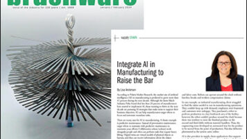 AI integration in manufacturing showing robotics and digital technology enhancing efficiency