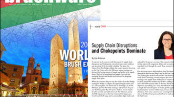 strategies for managing supply chain disruptions and enhancing operational resilience in Brushware magazine