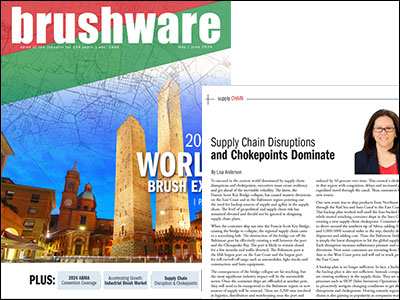 strategies for managing supply chain disruptions and enhancing operational resilience in Brushware magazine