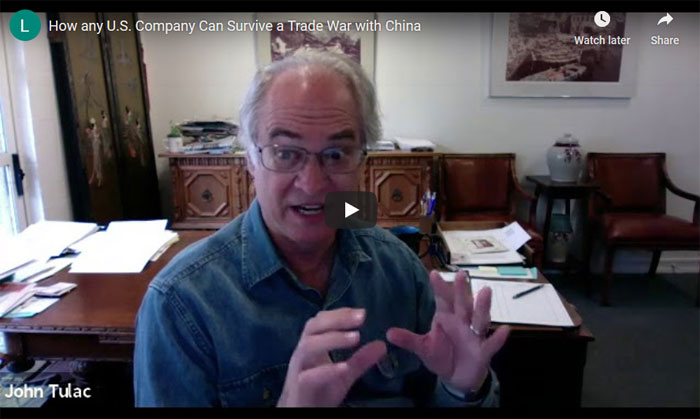 Expert insights on surviving a trade war with China for U.S. companies seeking resilient supply chains