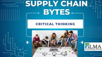 Team members exercising critical thinking in supply chain: analyzing data, questioning assumptions, solving problems beyond routine tasks